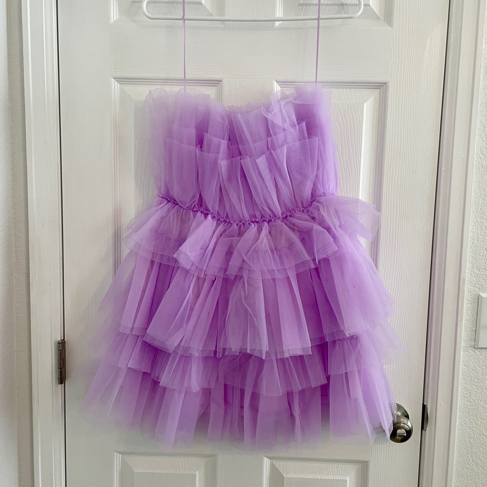 ⭐️SALE NWOT Tulle Mini Dress - Picture 5 of 13